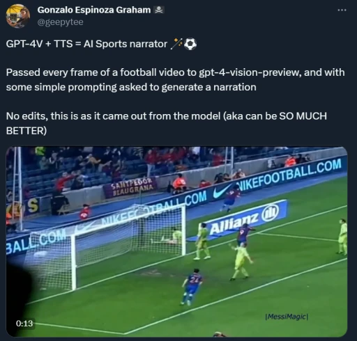 Messi's Games and League of Legends Transformed by OpenAI GPT-4 Visual API