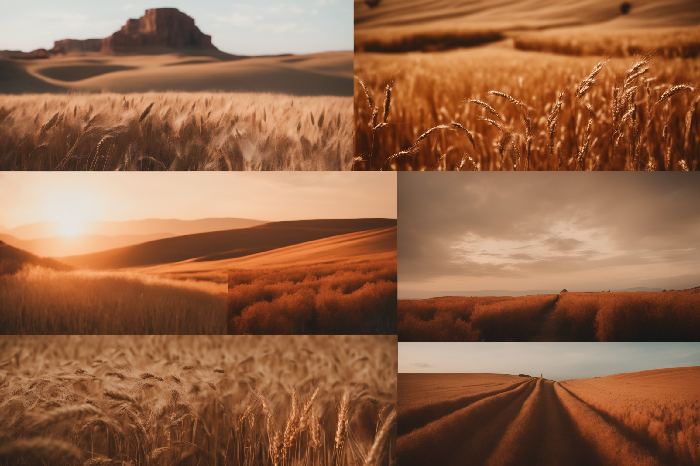The Product Image2 with Prompt"Moodboard, autumn color palette, Russet, Wheat, Sandstone"