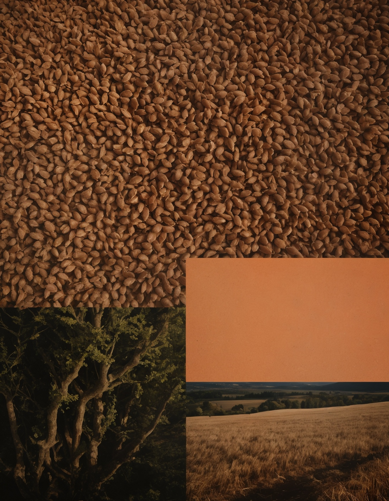 The Product Image3 with Prompt"Moodboard, autumn color palette, Russet, Wheat, Sandstone"