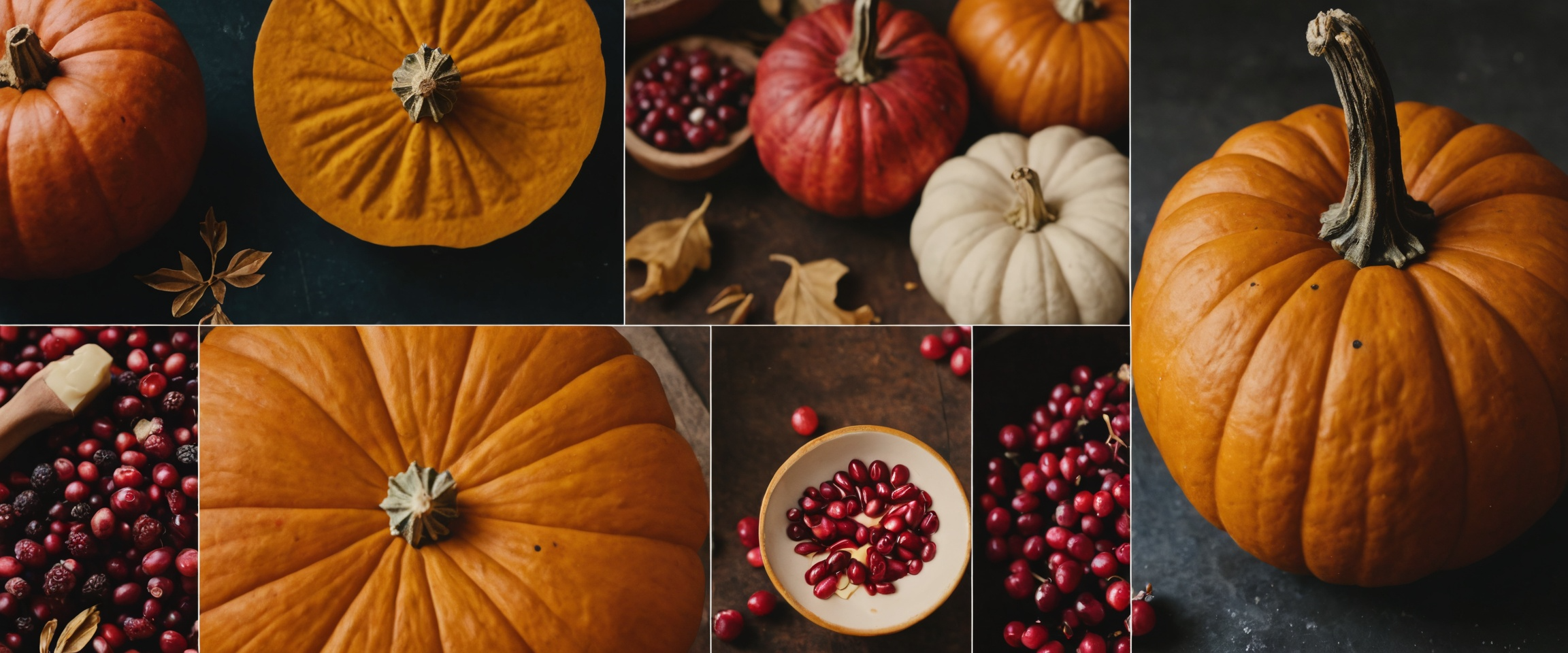 The Product Image2 with Prompt"Moodboard, autumn color palette, Ruby, Pumpkin, Butter"