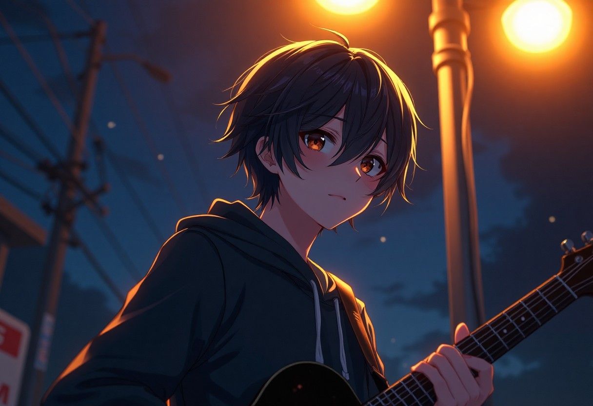 AI-Generated Emo Anime Boy