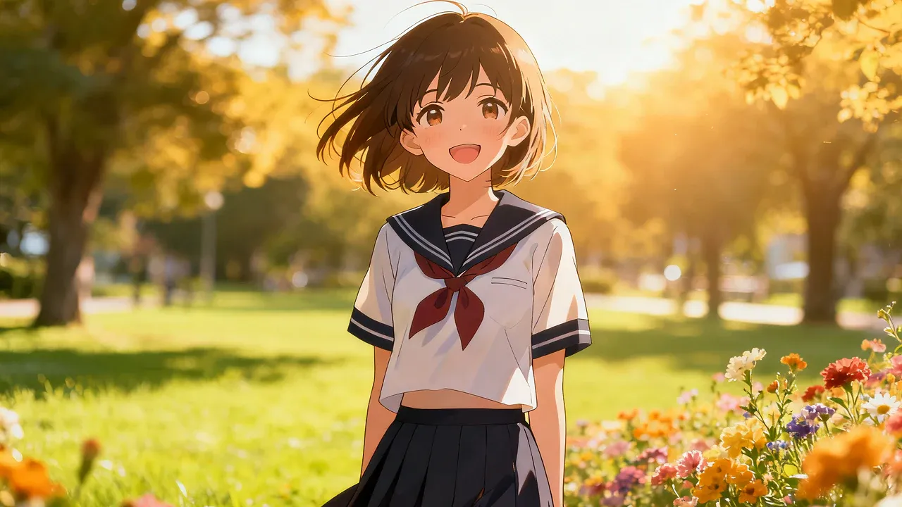 AI Prompt Examples for girl in in a school uniform