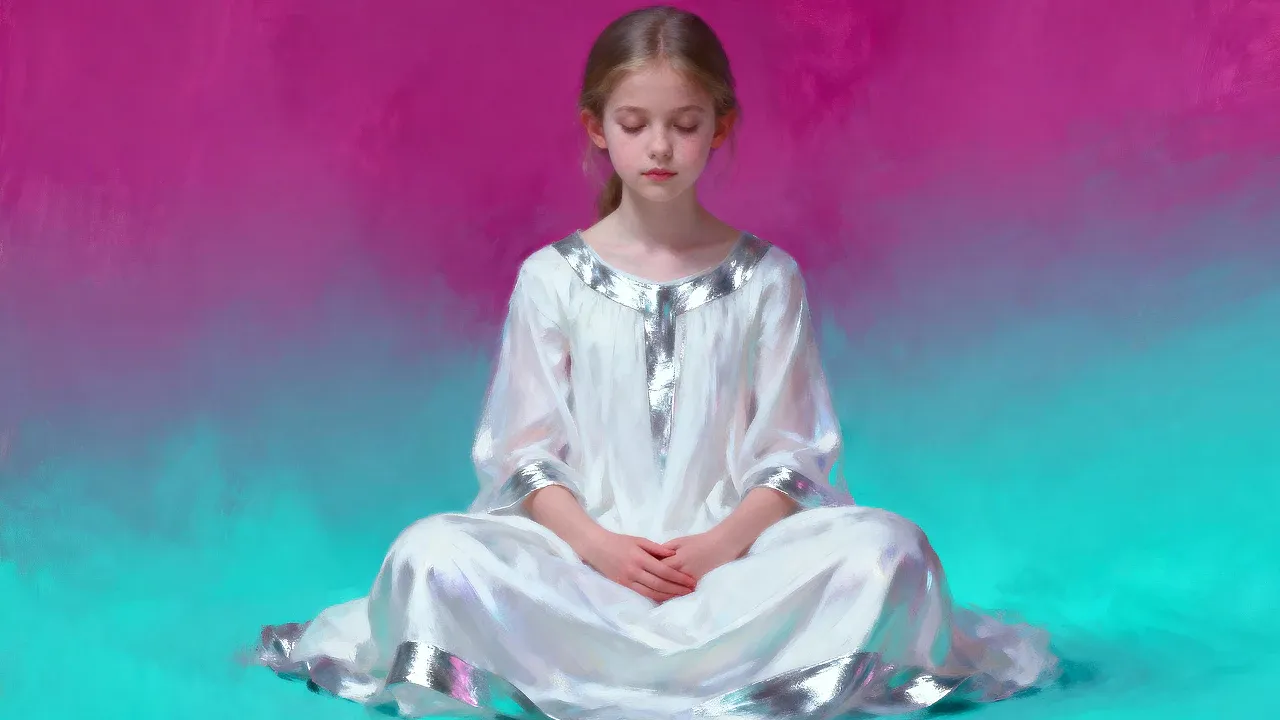 AI Prompt Examples for Digital art featuring a gorgeous girl in a serene pose