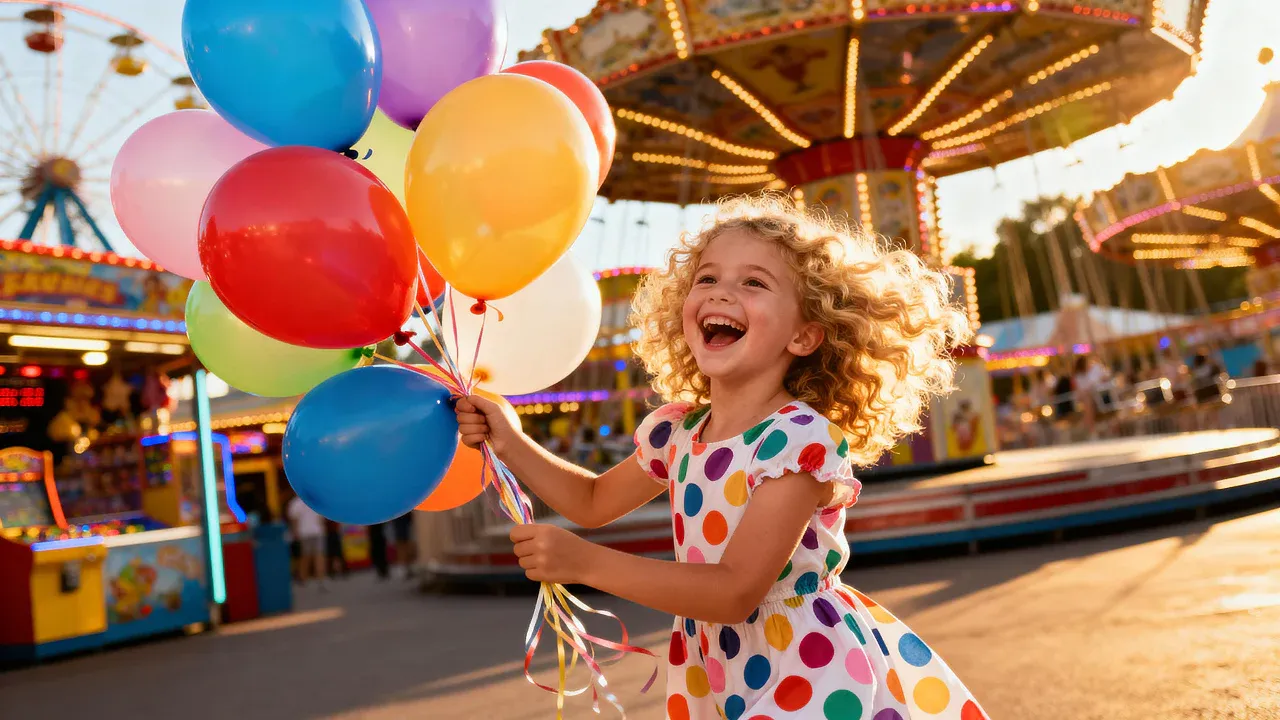 AI Prompt Examples for A playful little girl with curly blonde hair