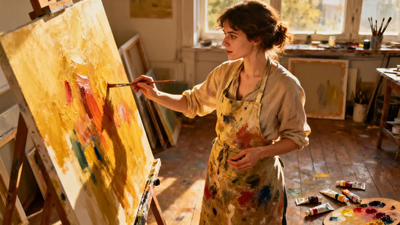 NSFW Artist in Studio