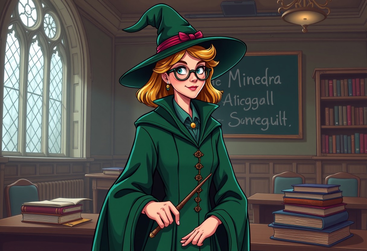 Harry Potter  Cartoon Character - Minerva McGonagall