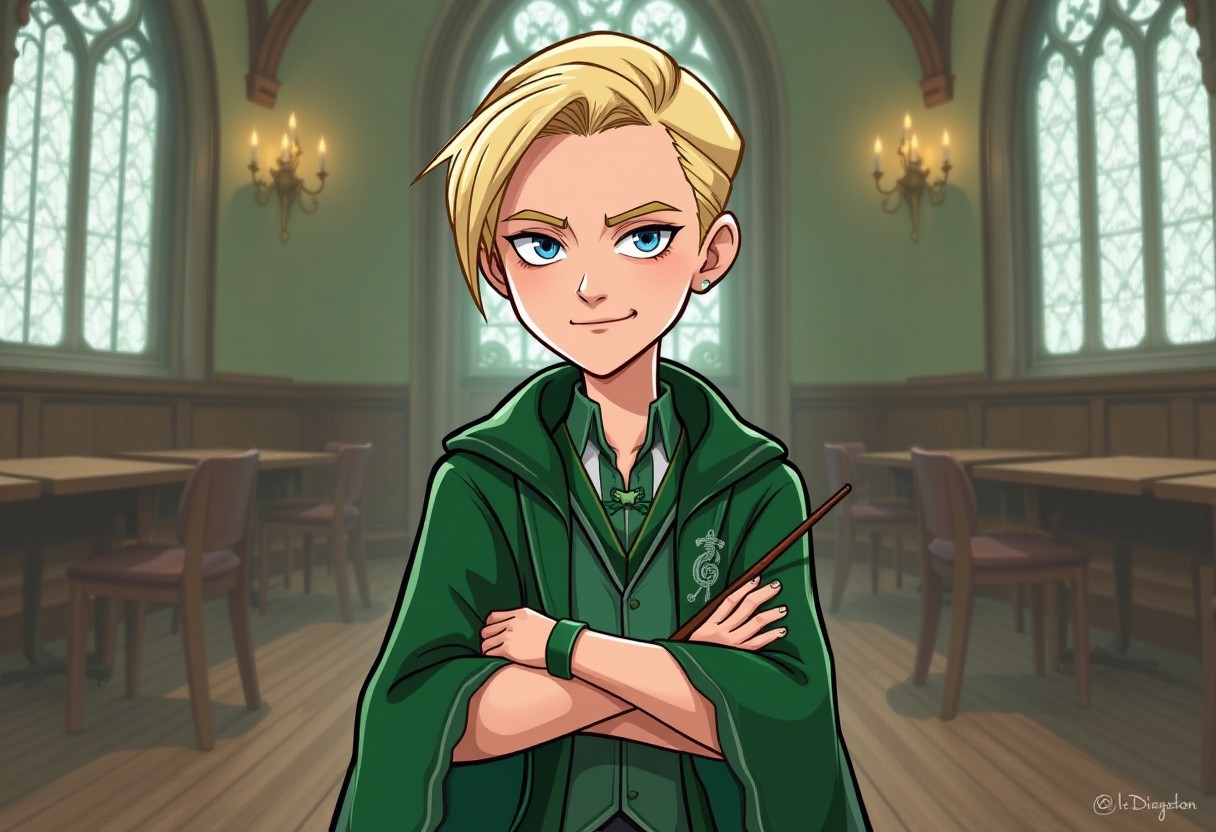 Harry Potter  Cartoon Character - Draco Malfoy