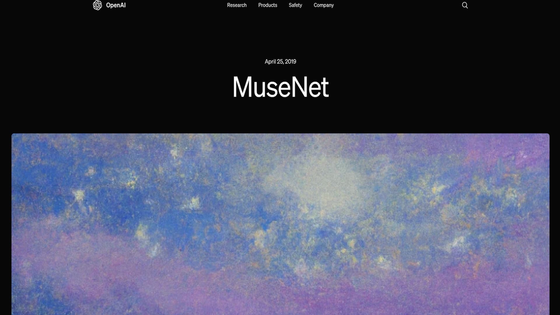 MuseNet-random song generator