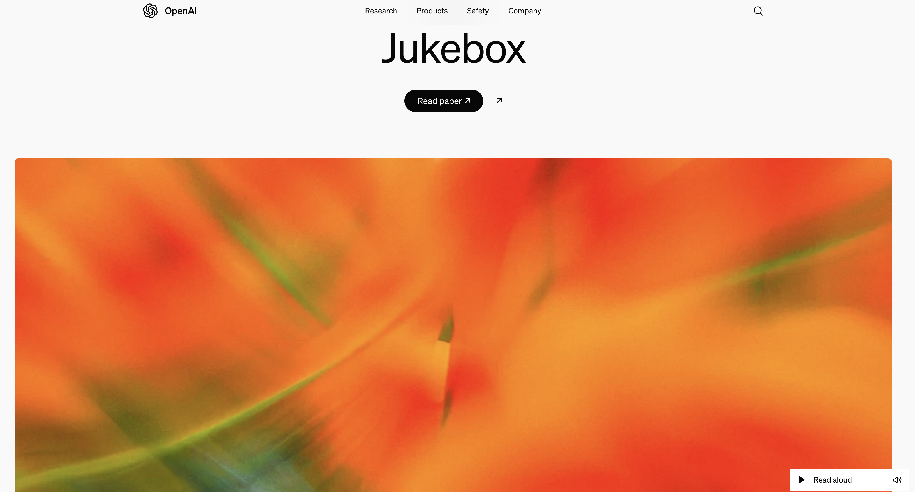 JukeBox AI by OpenAI